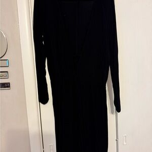 Forever 21 Black Long Sleeve Bodycon Dress